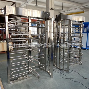 宜昌楼盘不锈钢全高智能旋转门栅栏转门阻挡外来人员进出通道闸