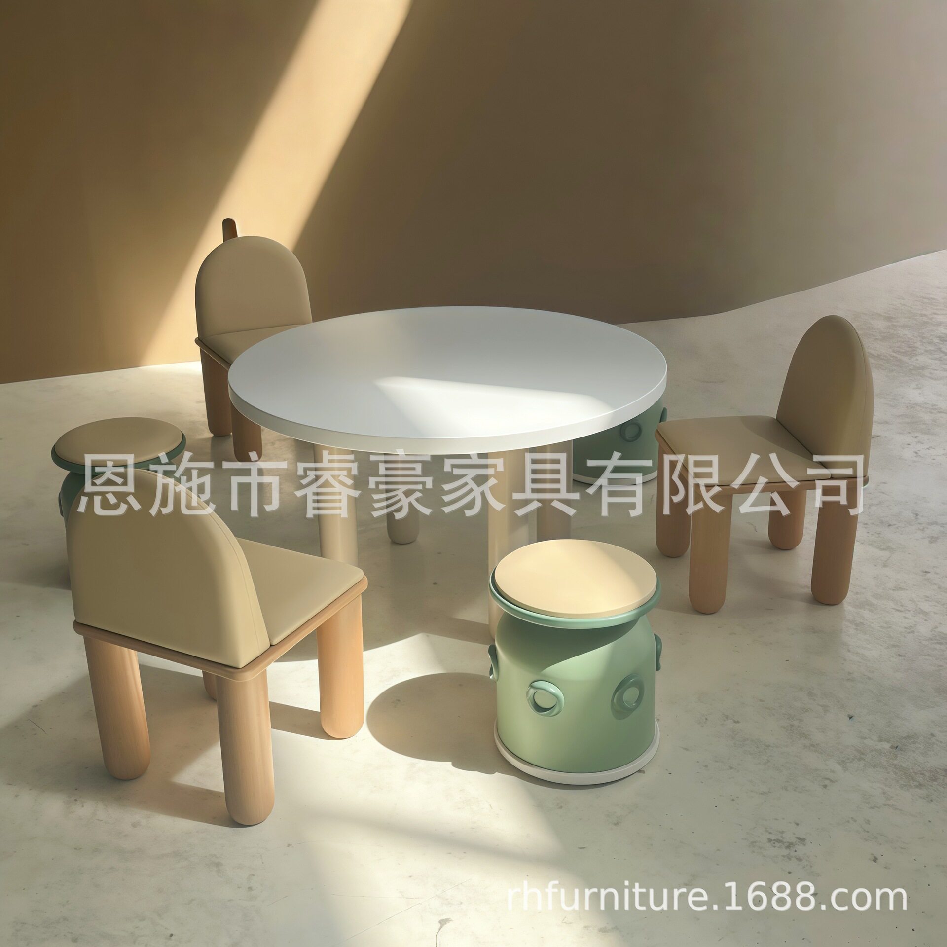 ZDH儿童活动区桌椅组合酒店商场大厅宝宝娱乐桌幼儿园绘画学习桌
