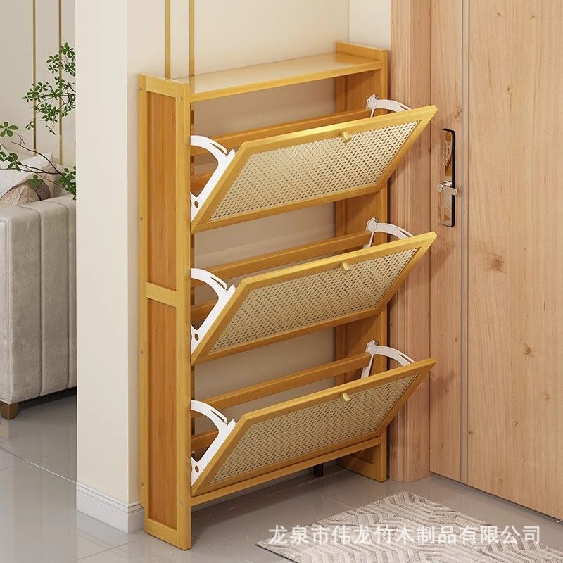 超薄鞋柜家用入户门口翻斗架子靠墙玄关简易收纳神器空间鞋架柜子