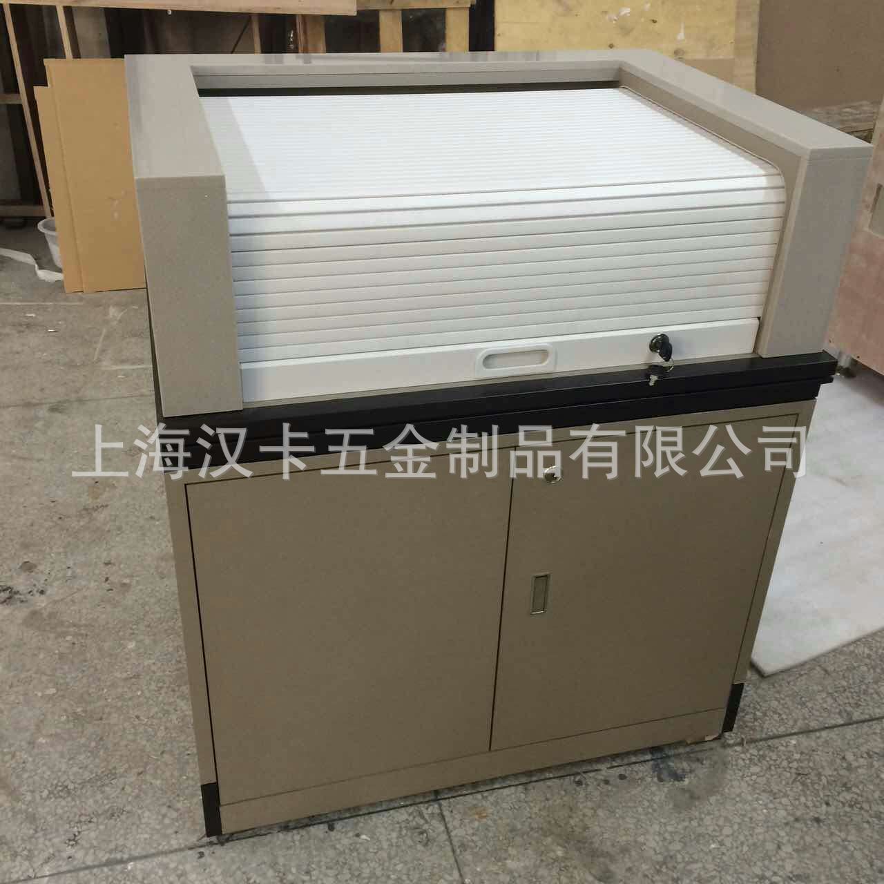 橱柜塑料pvc卷帘门伸缩门手动式推拉柜门拉帘百叶窗折叠门卷闸门