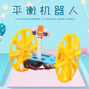 科技小制作材料学生小发明手工DIY两轮平衡车机器人儿童科学玩具