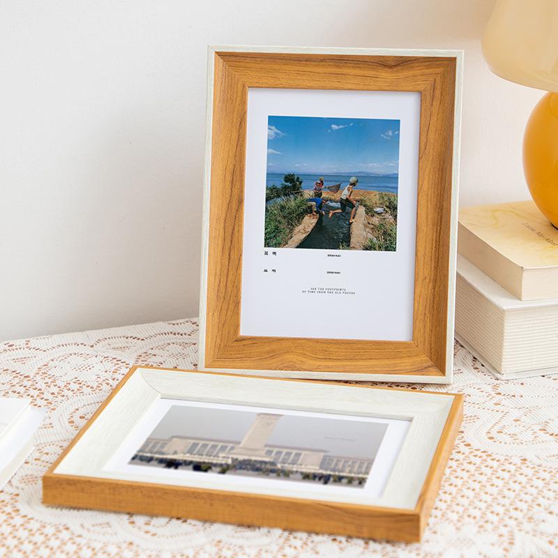相框摆台美式覆古6寸7寸8寸画框挂墙油画棒框照片打印加定制框架