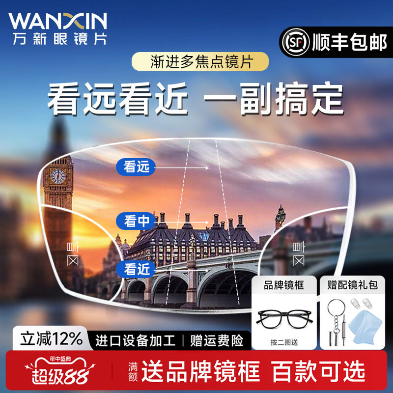 万新渐进多焦点镜片玉品堂