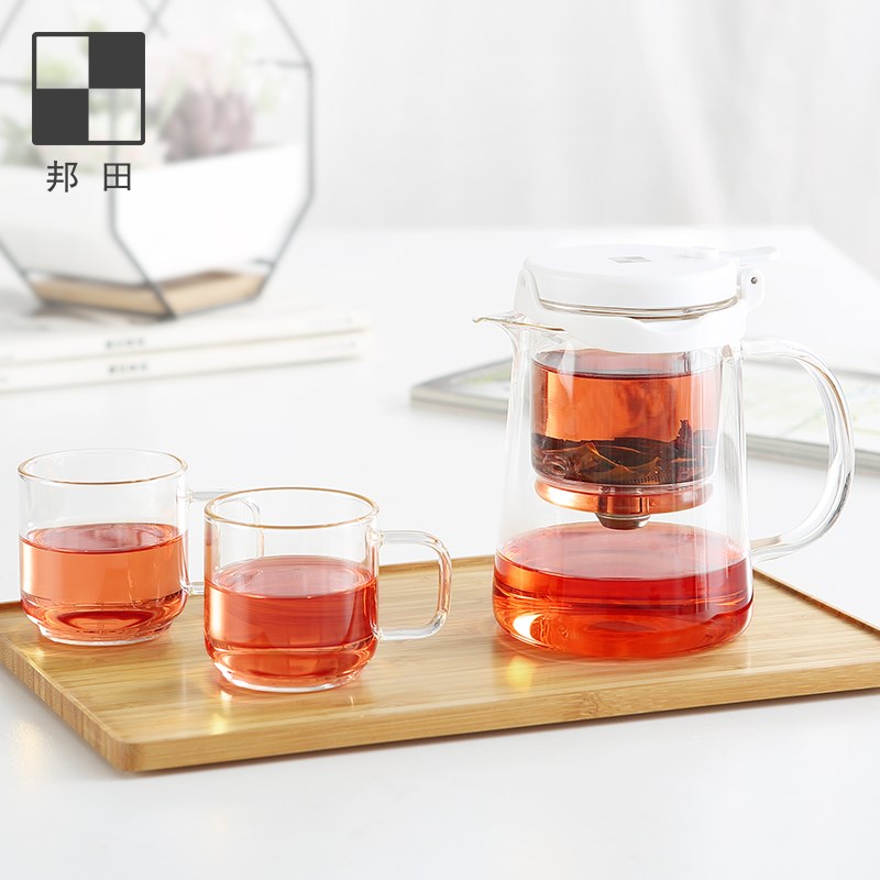 现货速发飘逸杯泡茶壶可拆洗全玻璃内胆办公室简易冲茶器家用茶