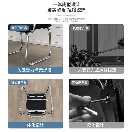 现货速发办公椅家用舒适久坐靠背椅会议室职员座椅学生宿舍学习椅