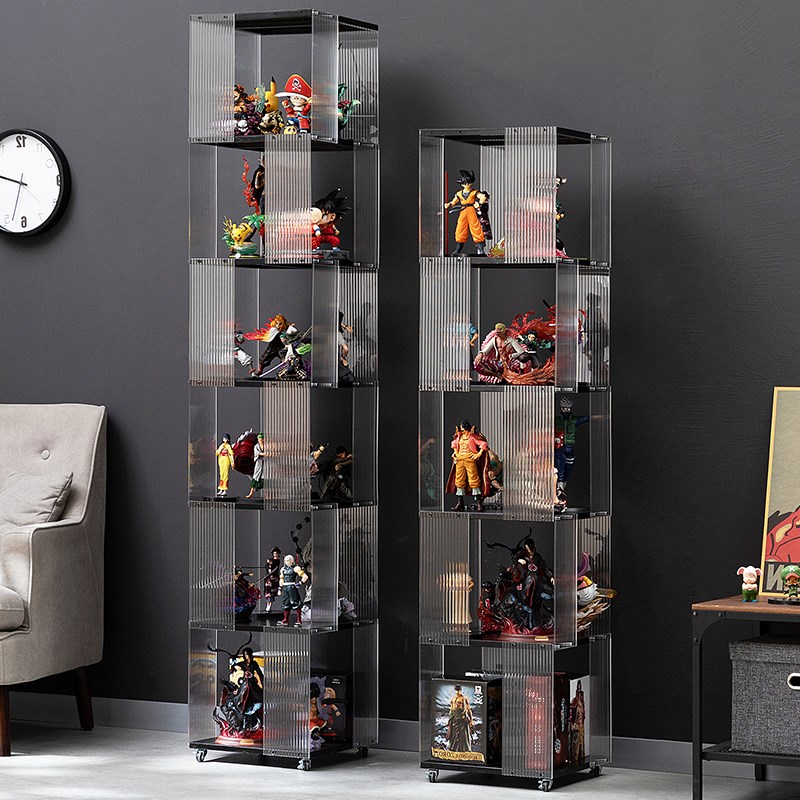 速发旋转展示柜亚克力展示架品玻璃产非货型玩具陈列柜子模架