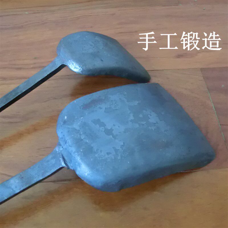 现货速发传统手工铁匠锻造打铁老式铁锅铲子家用炒菜勺铲木柄经典