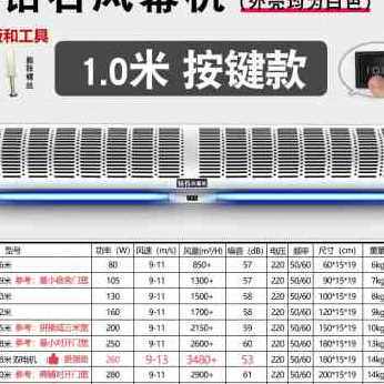 现货速发大促风幕机商用门头空气幕1米155省风静音门口闸机空调隔