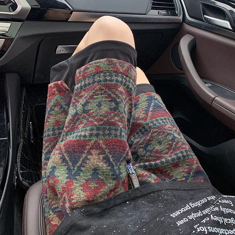 夏季新款假两件短裤男款民族风提花设计感五分裤子宽松休闲花裤衩,男装,短裤,淘宝优惠券,粉丝福利购,淘宝优惠卷