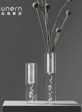 软装饰品极简风创意气泡亚克力花器摆件样板房间售楼处玄关柜花瓶