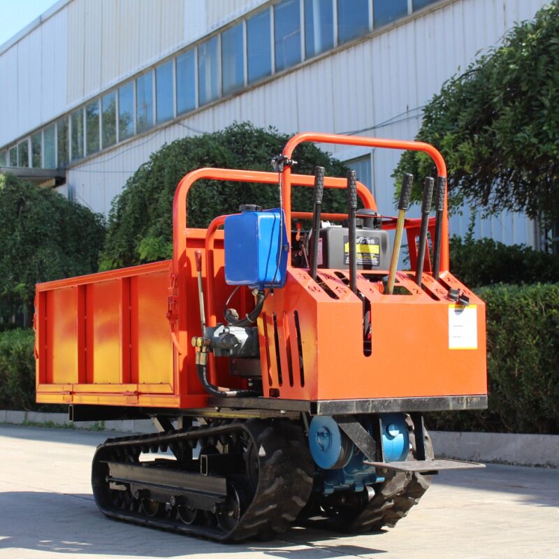 广东山地果园拉运输苹果小型履带运输车柴油发动可自卸履带运输车