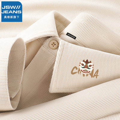 JSWJEANS灯芯绒衬衫男2025年春秋