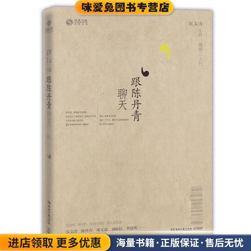 锵锵三人行:跟陈丹青聊天(正版收藏品)窦文涛主持湖南文艺出版社9787540453282