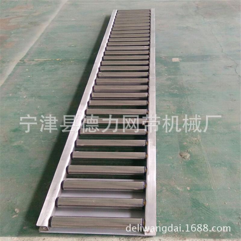 滚筒输送机流水线无动力托辊不锈钢滚筒卸货滑梯滚筒线物流转弯机