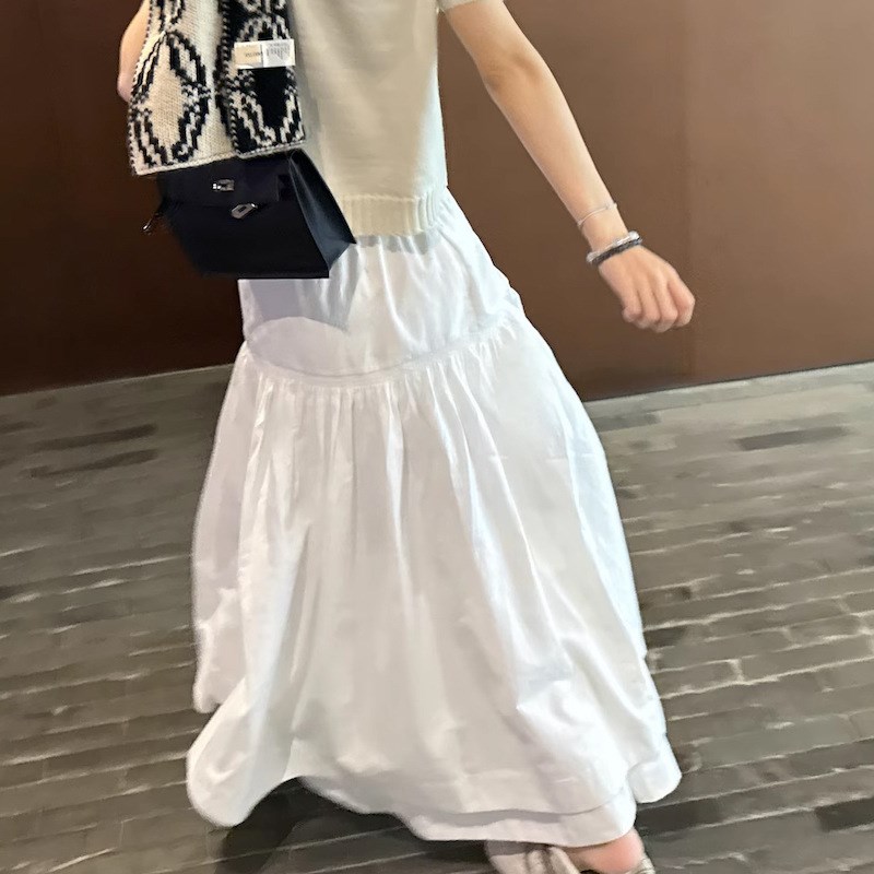 现货X很明媚色系 鬼马少女的司马克E半身裙气质灵动长裙纯色a字裙