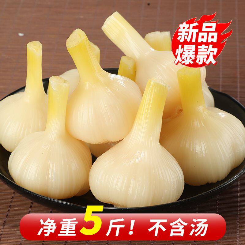 大蒜头糖醋腌制咸菜泡菜批发新鲜饭菜大蒜酸甜包装即食肠类玉米肠