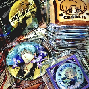 吧唧收纳盒谷子展示架吧唧保护盒58mm用小号-75mm用大号