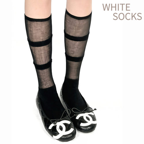 WHITE SOCKS春夏款韩系少女感堆堆袜女薄款透气显腿细百搭中筒袜