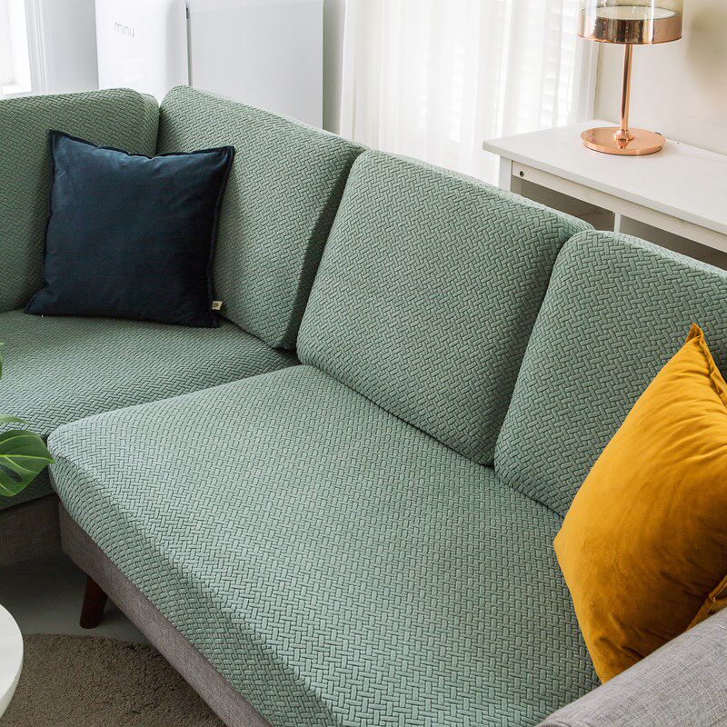 速发纯防沙发套弹力加全厚包懒人沙发笠套罩四季通用色猫抓坐垫套
