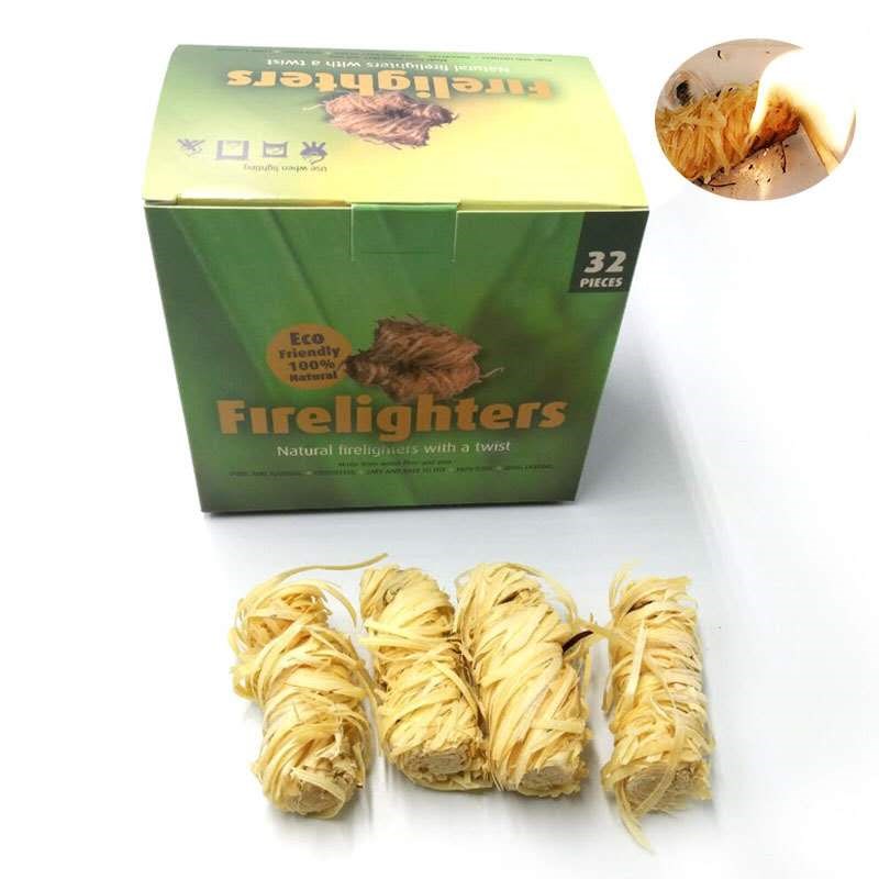 速发杰森壁炉蜡火宝烧火引木丝卷木炭引火物火炉点火引烤木条助燃