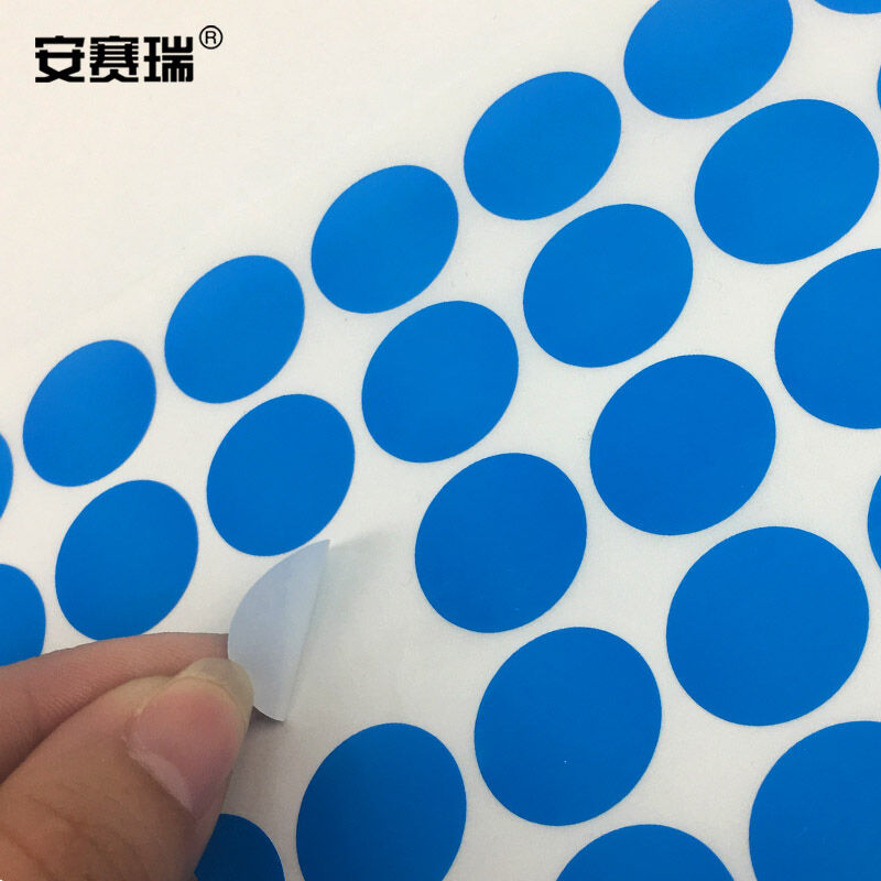 现货速发彩色圆点标签贴纸圆形分类标记贴不干胶自标标贴直径20mm