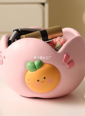 速发创意新款奶油风心想事树橙脂杂物桌面收纳摆件乔迁之喜装饰礼