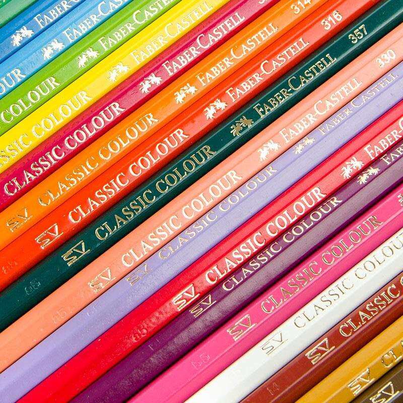 速发德国FABER-CASTE辉柏嘉860防断芯经典60色油性彩色铅笔