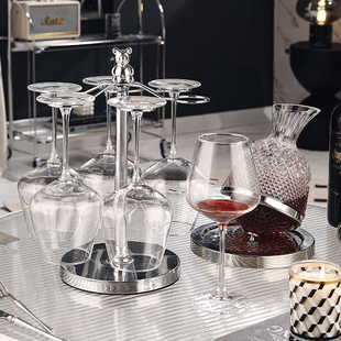 速发轻奢高档大号勃艮第套装 家用水晶酒璃醒酒器葡萄玻高脚杯子