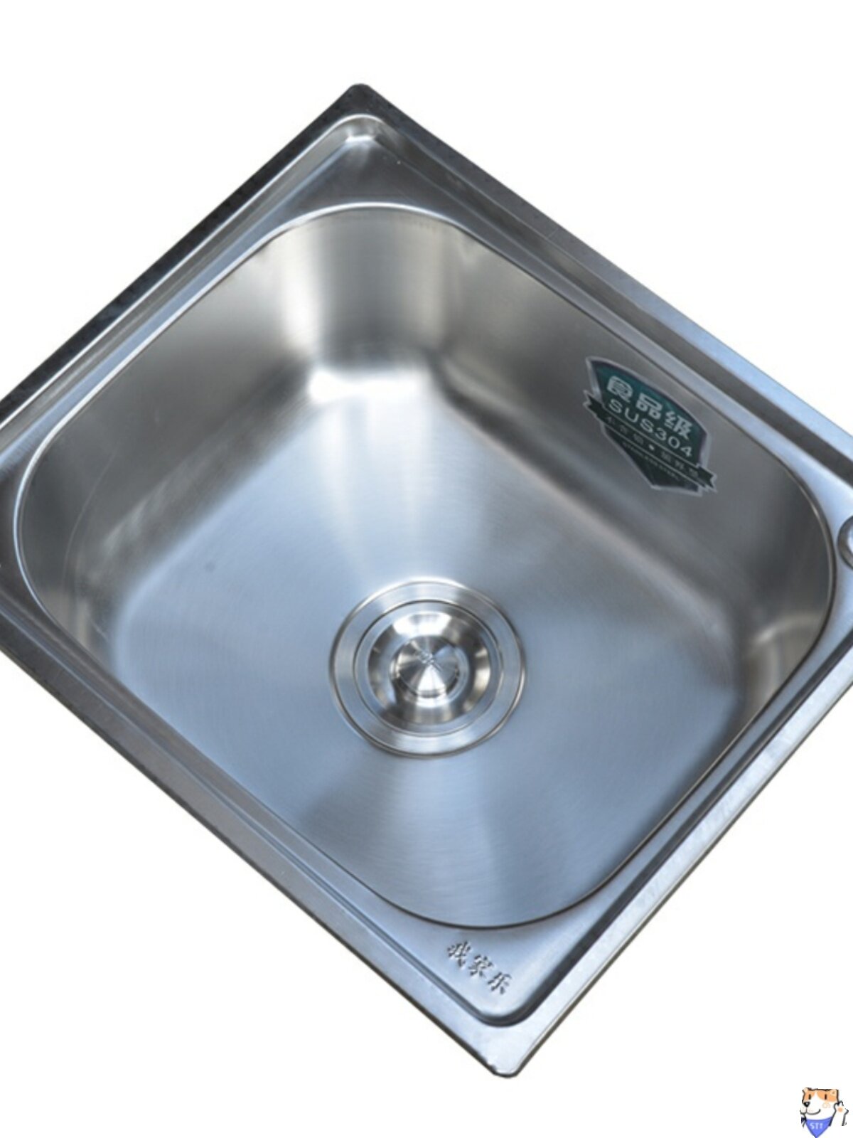 德国sus304不锈钢水槽单槽厨房家用洗菜盆洗碗池洗手盆单盆水池