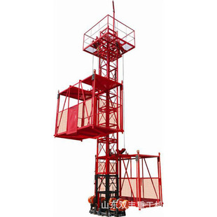 建筑货物提升机 工地物料提升机 双丰牌双笼ss100 100物料提升机