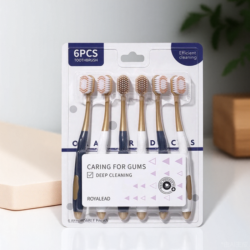 6支品质软毛牙刷实惠装