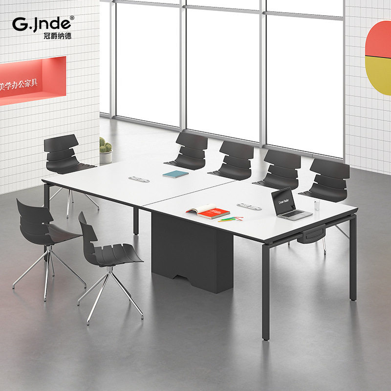 简易会议桌培训长桌办公家具简约现代职员办公拼接会议室桌椅组合