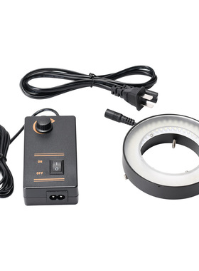 144灯珠体视显微镜LED光源环形磨砂灯罩抑制反光亮度可调内径72mm