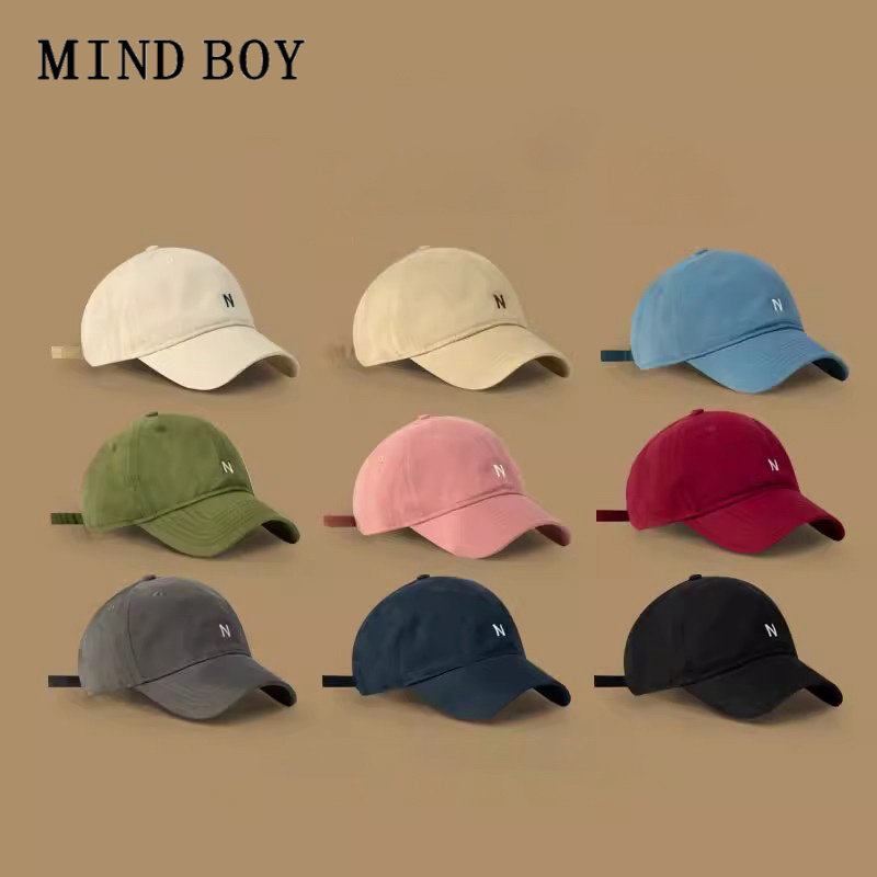 MIND BOY小头围帽子2026新款春夏小号简约N字母刺绣棒球帽男女款