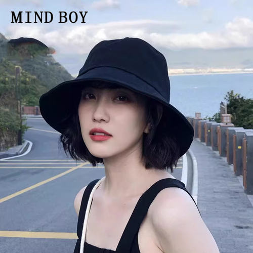 MIND BOY渔夫帽女款春秋季防晒遮阳帽显脸小太阳帽男盆帽百搭帽子