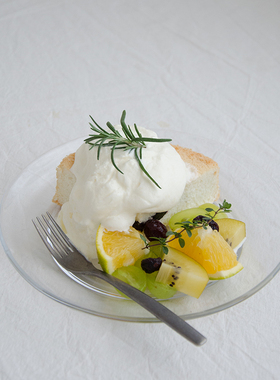 盘子inas风透明 玻璃盘微波炉专用好看网红拍照道具盘子简约甜品