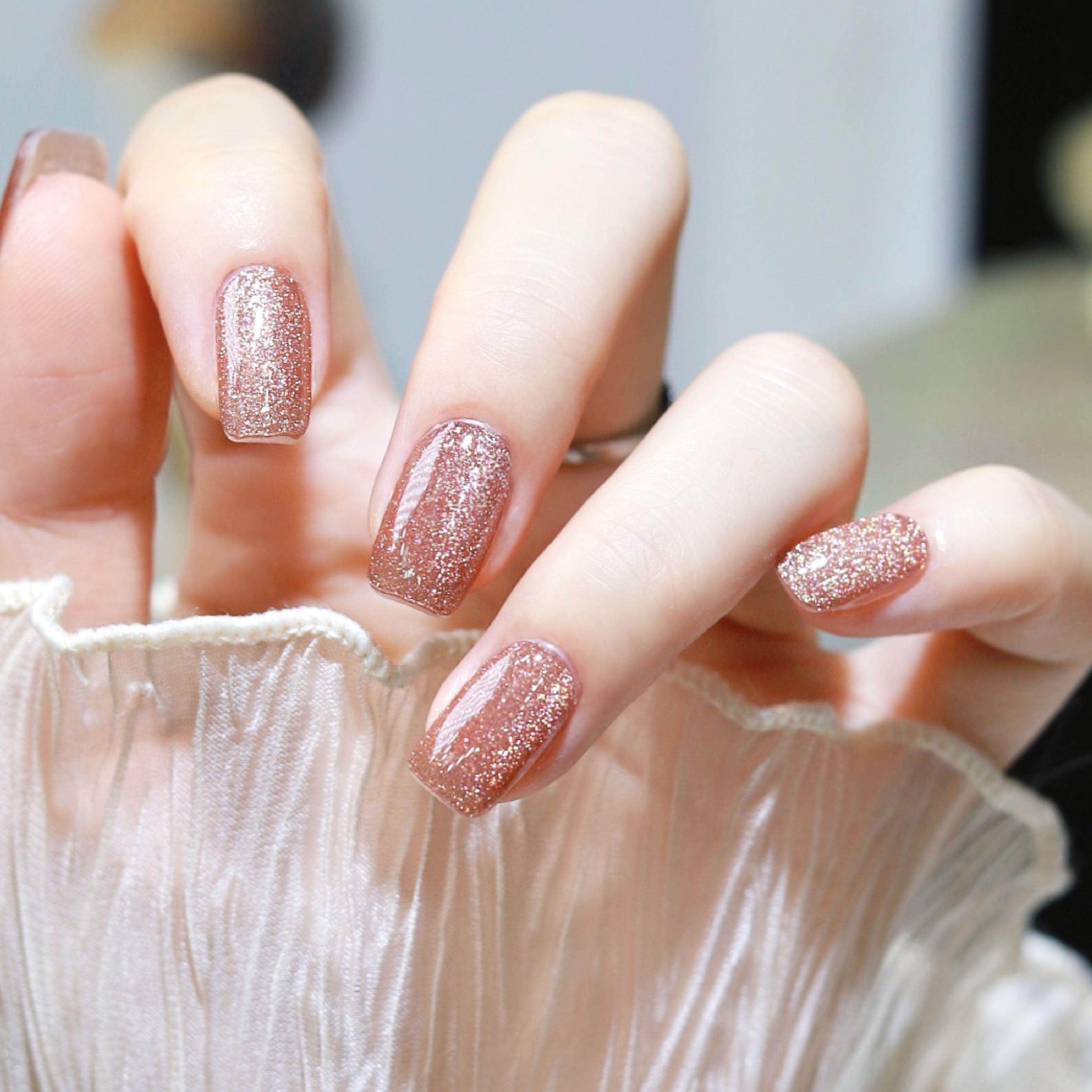 【百利甜酒】凝胶美甲贴纸法式立体固化指甲贴片防水甲油膜免封层