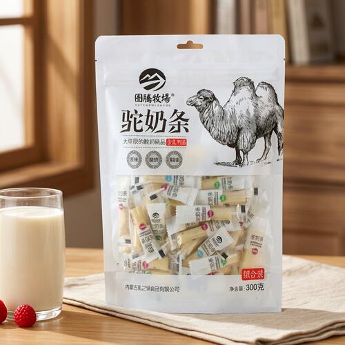 图腾牧场内蒙特产驼奶条软糯香甜