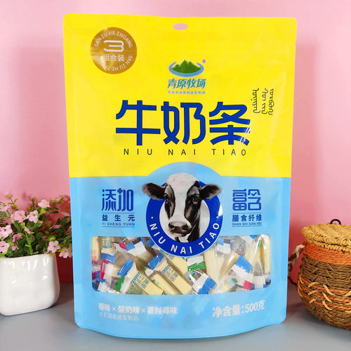 青原牧场益生元牛奶条含膳食纤维