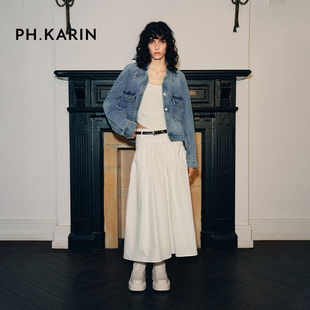 【小敏阿姨】复古宽松重工水洗做旧牛仔外套