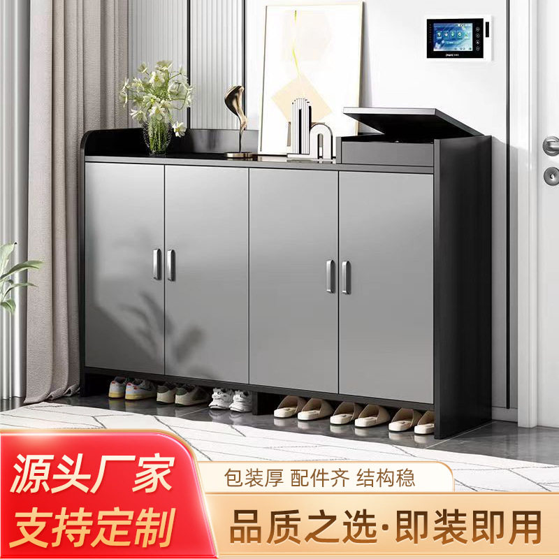 鞋柜鞋架门口楼道走廊鞋子收纳柜家用进门靠墙加高多层柜子储物柜