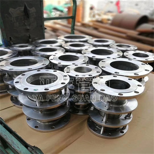 工程管道用双法兰限位伸缩接头泵阀连接用配套法兰螺栓伸缩器安装