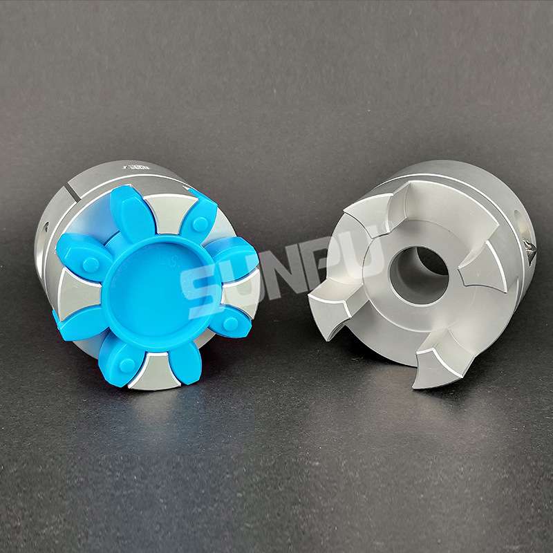 三普SLC80伺服步进电机丝杆模组用连轴器 夹紧式梅花型弹性联轴器