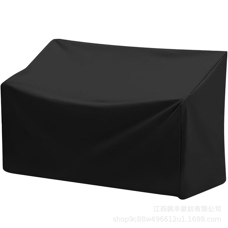 户外长凳罩，2 座庭院长凳家具罩，带通风口全天候庭院家具长凳罩