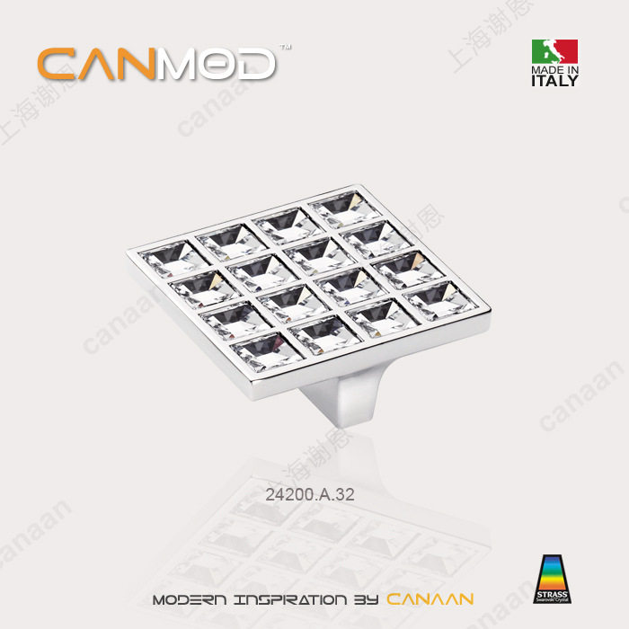 Canmod迦南原装意大利进口现代抽屉柜门水晶拉手24200型号
