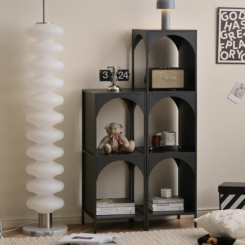 创意小书架转角落地收纳置物架墙边窄柜铁艺置物柜角落墙角书柜铁