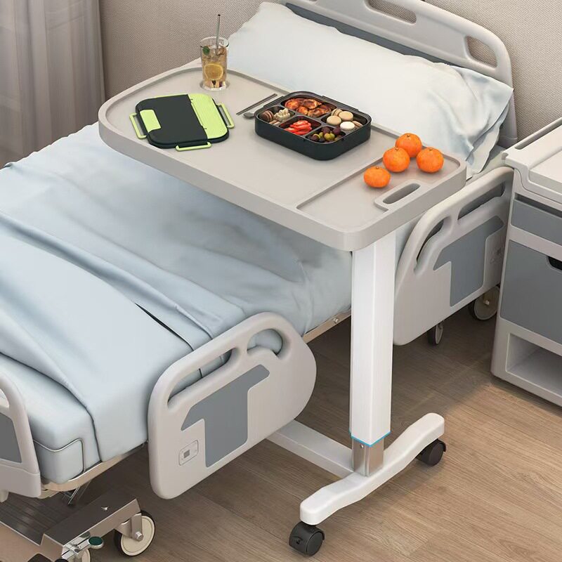 床边桌可移动升降折叠护理餐桌医院病人卧床老人吃饭桌月子中心桌