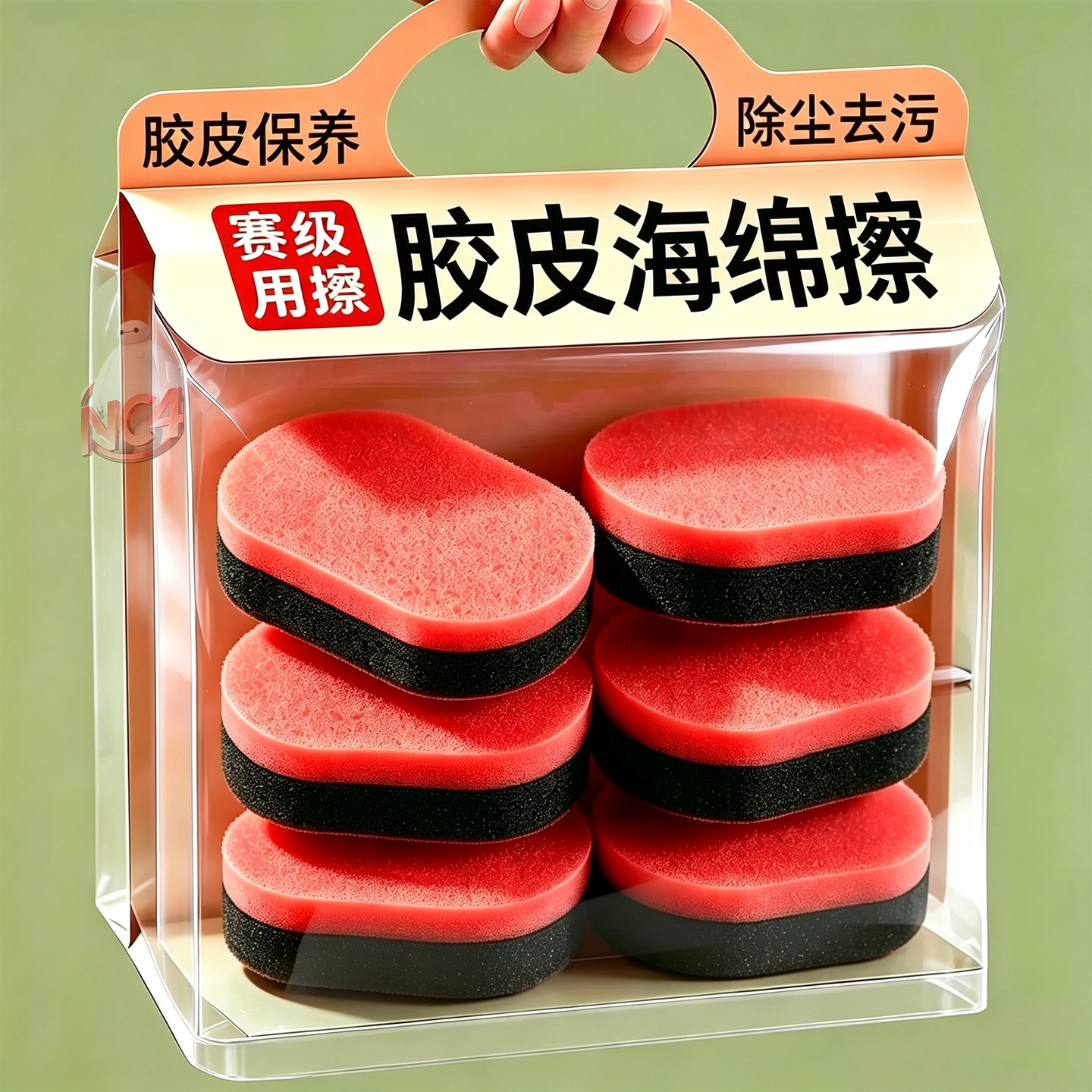 乒乓球拍海绵擦乒乓球拍洗胶绵清洁剂乒乓胶皮清洁海绵户外工具擦