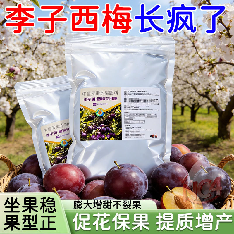 西梅李子树专用肥大袋装促花保果李子树肥料西梅专用肥颗粒有机肥