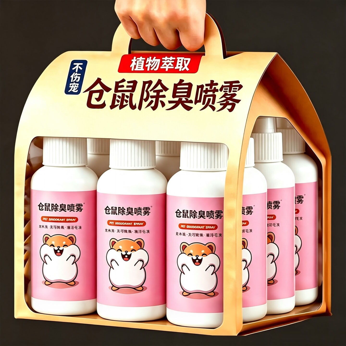 仓鼠除臭喷雾荷兰猪金丝熊兔子小宠除臭剂仓鼠清洁去异味留香用品